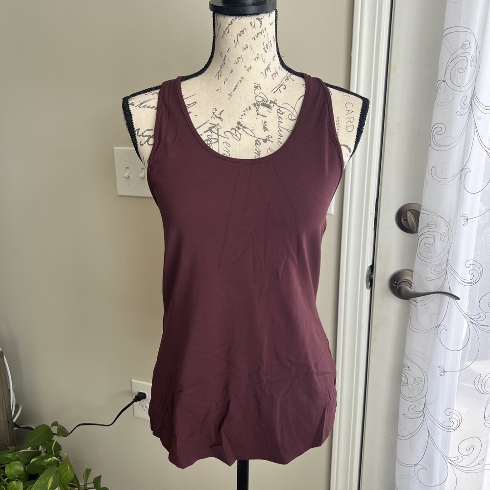 ATHLETA Inversion Tank Top Women's Small Maroon Purple Active Athleisure